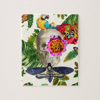 Puzzle Skull tropical