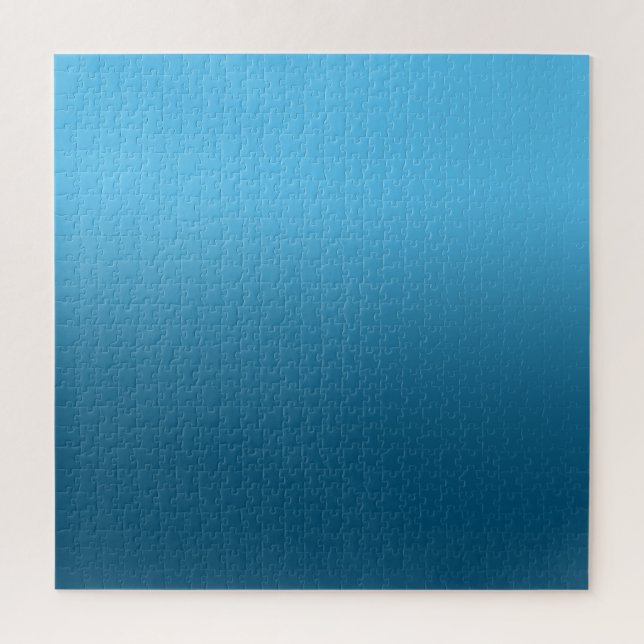 Puzzle Sky Blue et Ocean Blue Ombre (Vertical)