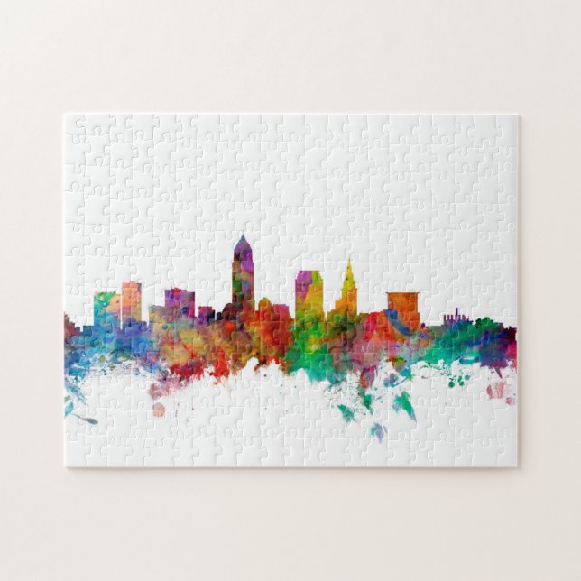 Puzzle Skyline Cleveland Ohio (Horizontal)