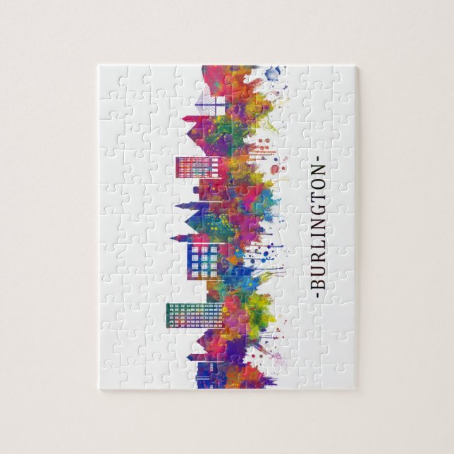 Puzzle Skyline de Burlington (Vertical)