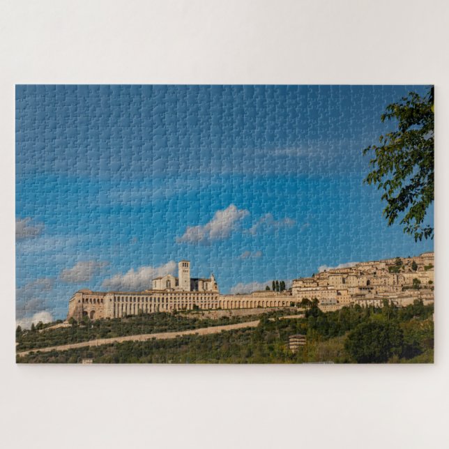 Puzzle Skyline de la ville d'Assise, Italie (Horizontal)