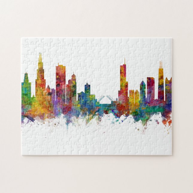 Puzzle Skyline de l'Illinois (Horizontal)