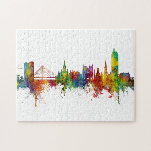 Puzzle Skyline de Nantes France (Horizontal)