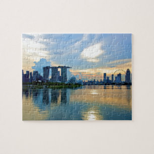 Puzzle Skyline de Singapour au soleil