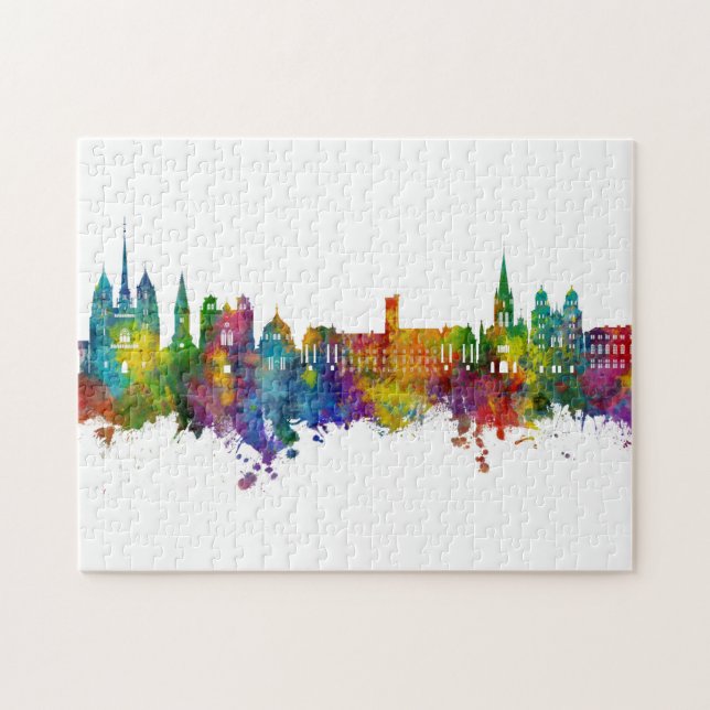 Puzzle Skyline Dijon France (Horizontal)