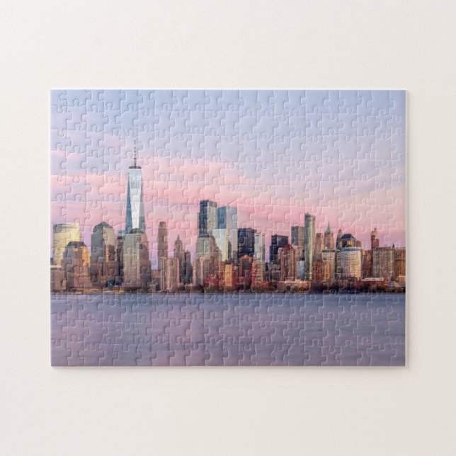 Puzzle Skyline du soir à New York (Horizontal)