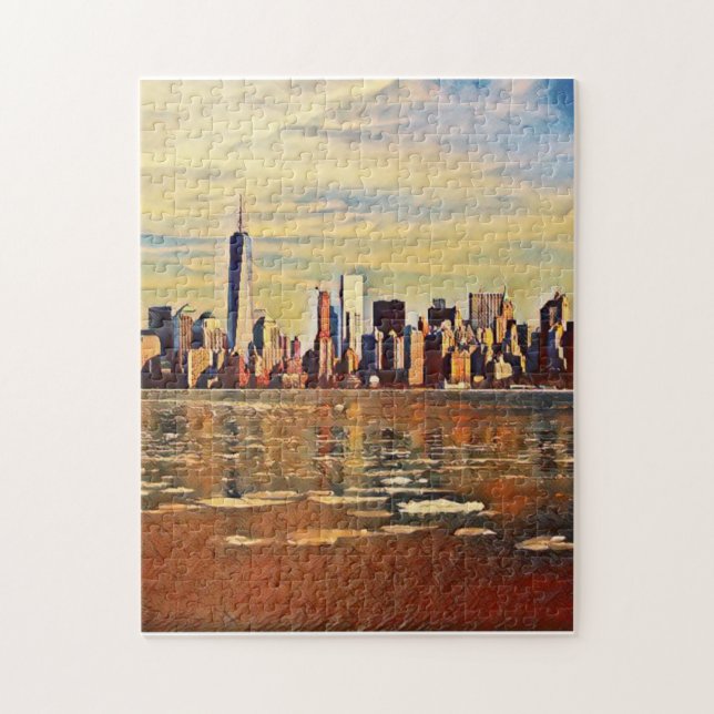 Puzzle Skyline New York Abstrait (Vertical)