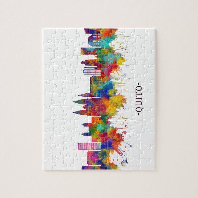 Puzzle Skyline Quito Ecuador (Vertical)