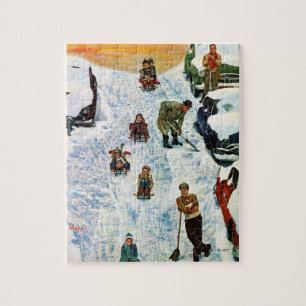 Puzzle Sledding et creuser