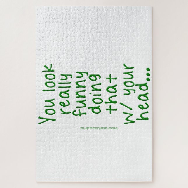 Puzzle SlipperyJoe fait ça avec ta tête tu regardes R (Vertical)