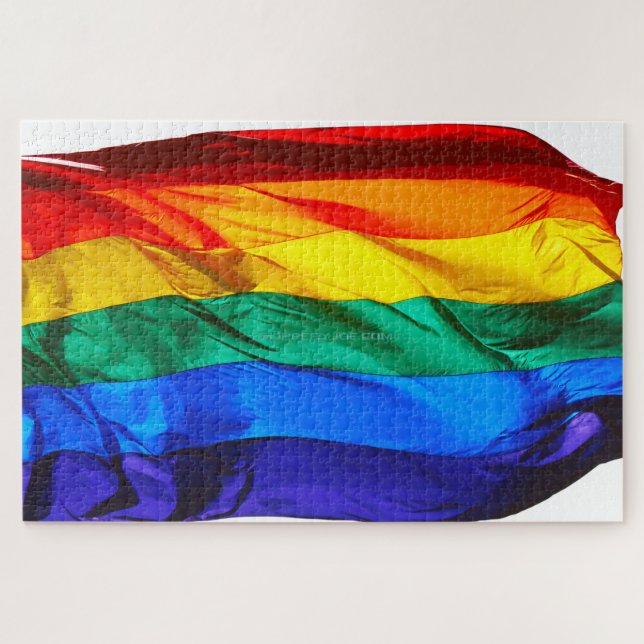 Puzzle SlipperyJoe Gay pride Drapeau orteils de la vague  (Horizontal)