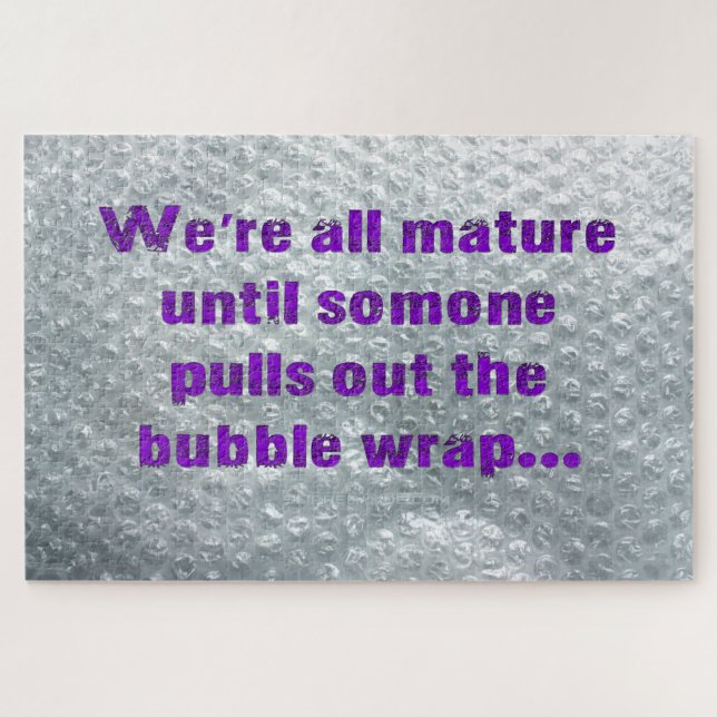 Puzzle SlipperyJoe's Bubble Wrap pop drôle dire pur (Horizontal)