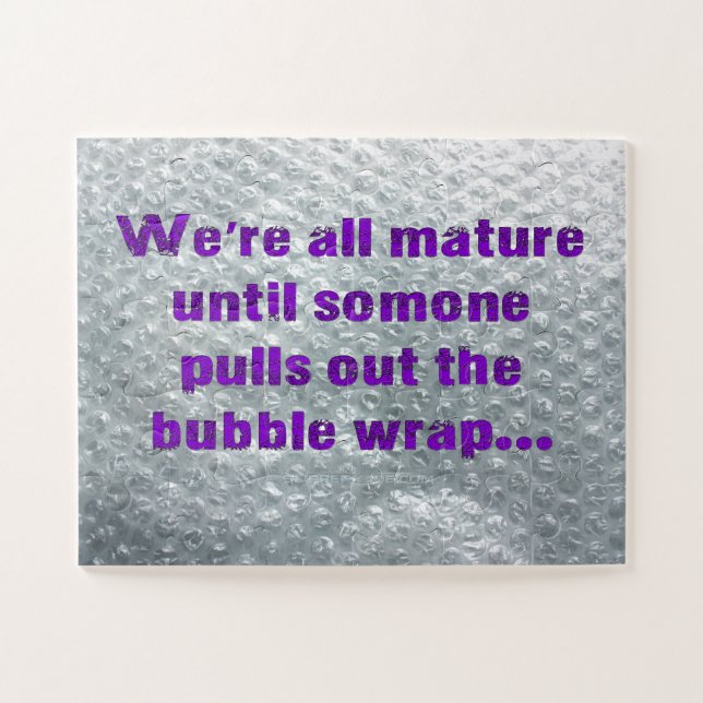 Puzzle SlipperyJoe's Bubble Wrap pop drôle dire pur (Horizontal)
