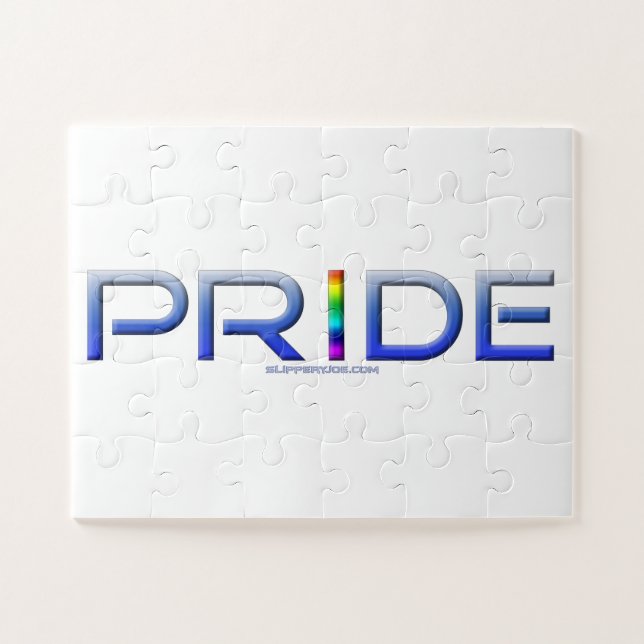 Puzzle SlipperyJoe's Colorful Pride mot bold métallique b (Horizontal)