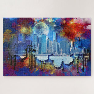 Puzzle SlipperyJoe's gratte-ciel NYC bâtiments artwork gr