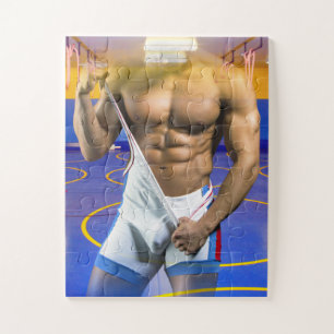 Puzzle SlipperyJoe's homme musclé bosse abdos six-pack sa