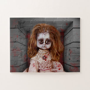 Puzzle SlipperyJoe's old doll Happy Halloween creepy bloo