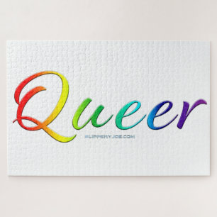Puzzle SlipperyJoe's queer orgueil couleurs mot vib color
