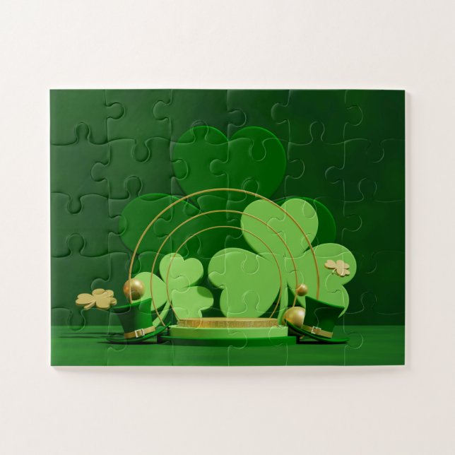 Puzzle SlipperyJoe's Saint Patrick's Day trèfle à trois f (Horizontal)