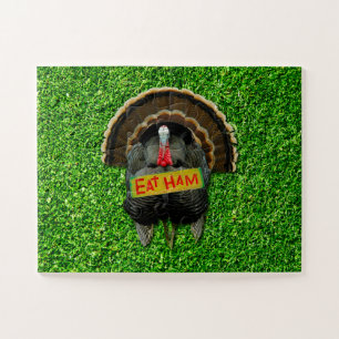 Puzzle SlipperyJoe's Thanksgiving turkey grass manger du 