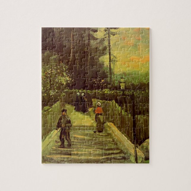 Puzzle Sloping Path in Montmartre by Vincent van Gogh (Vertical)
