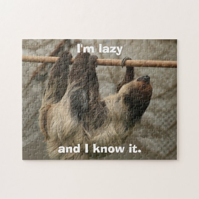 Puzzle Sloth (Horizontal)