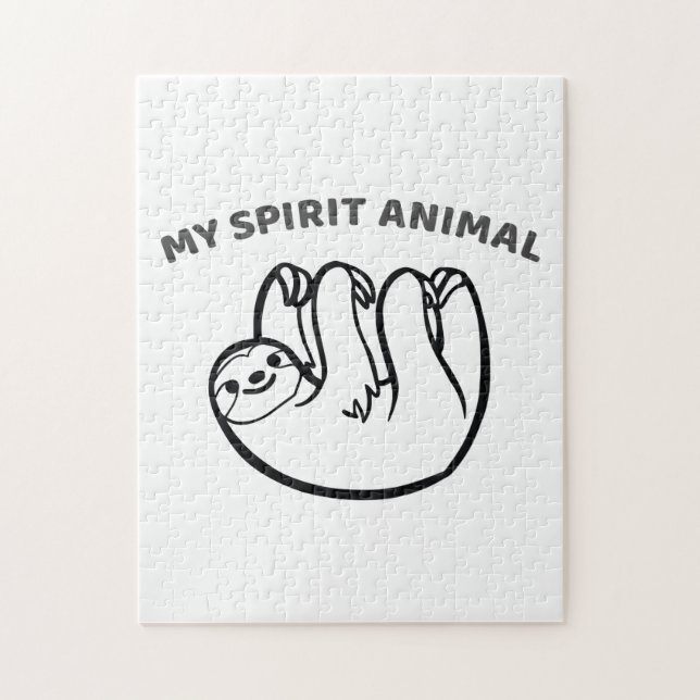 Puzzle Sloth Est Mon Esprit Animal (Vertical)