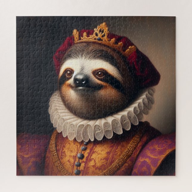 Puzzle Sloth Renaissance King (Vertical)