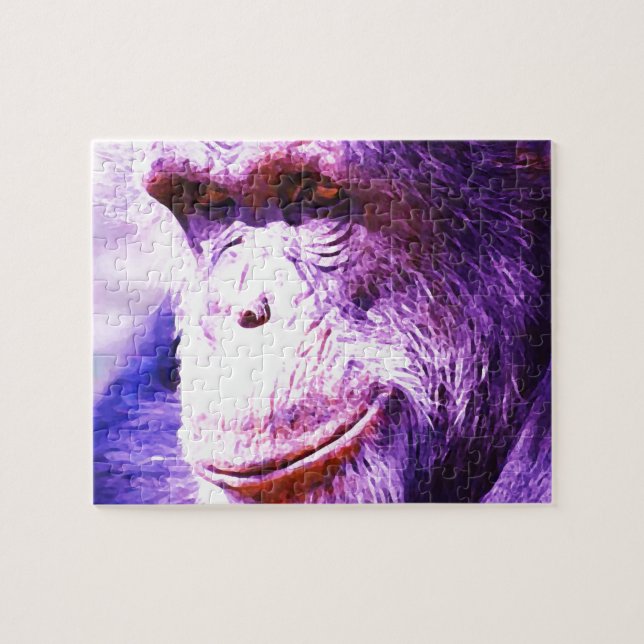Puzzle Smiling Chimpanzee (Horizontal)