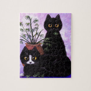 Puzzle Smoking noir Creationarts de chats drôles