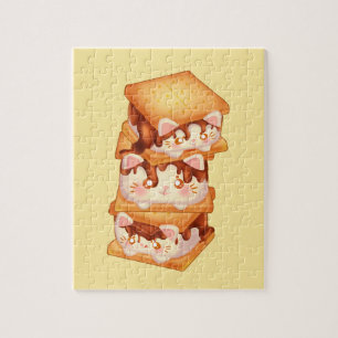 Puzzle S'more Chocolate Cats