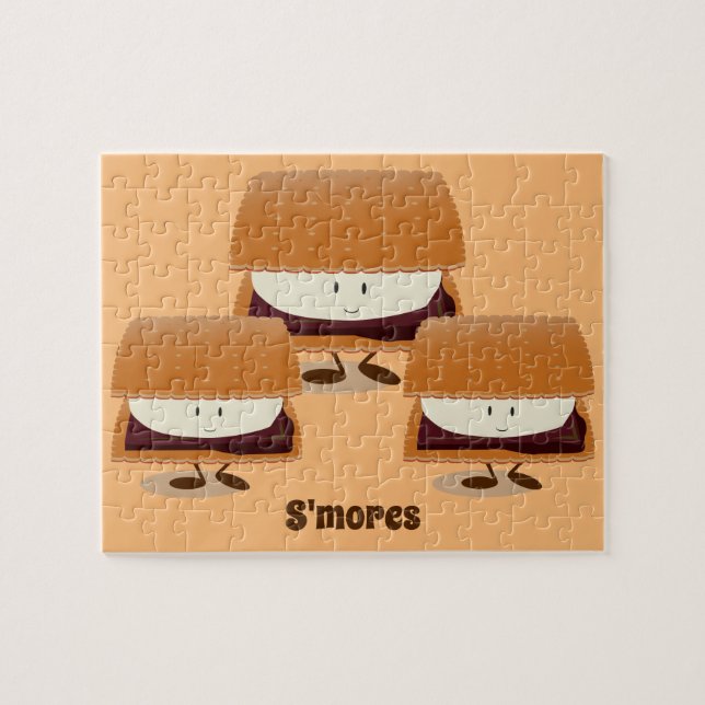 Puzzle S'mores avec la casse-tête du mot | (Horizontal)