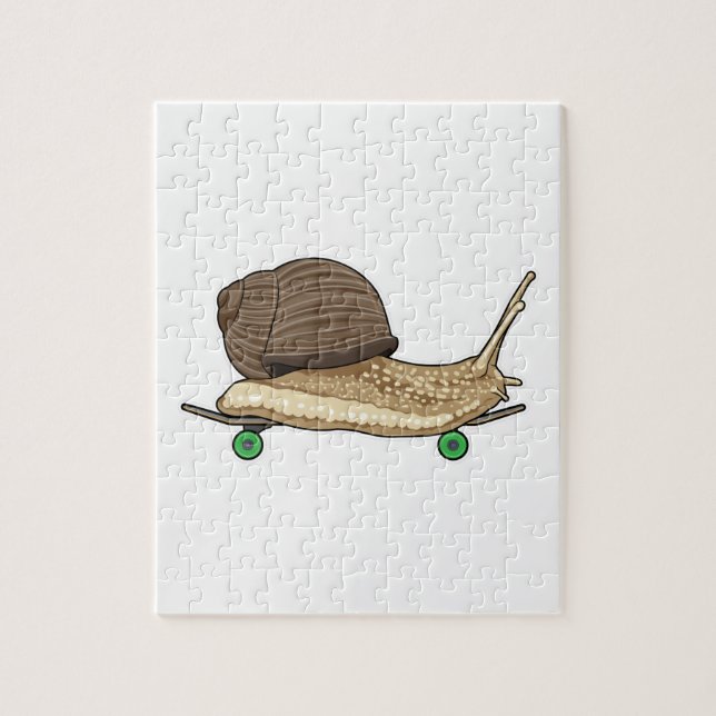 Puzzle Snail as Skateboard avec Skateboard (Vertical)