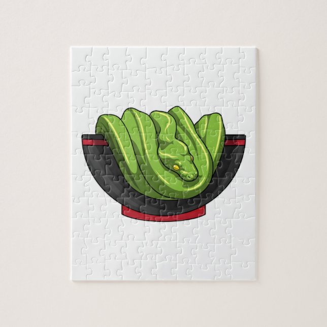 Puzzle Snake avec Ramen Bowl (Vertical)