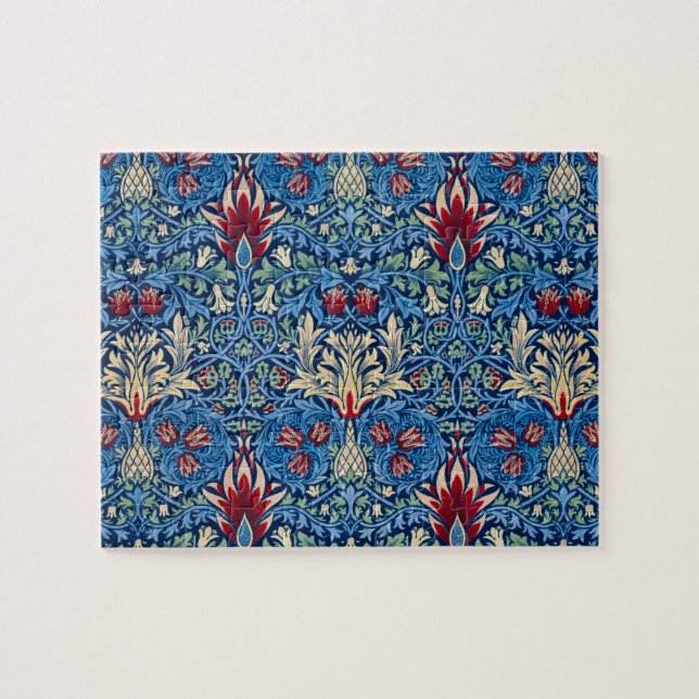 Puzzle Snakeshead, Fond d'écran de fleurs de William Morr (Horizontal)