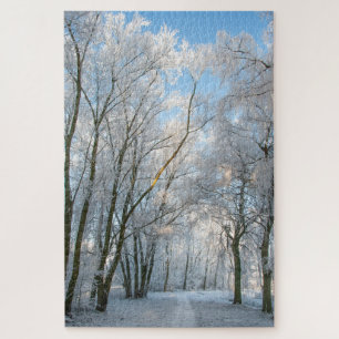 Puzzle Snow Forest Path Winter, 1014 pièces Jigsaw Puzzl