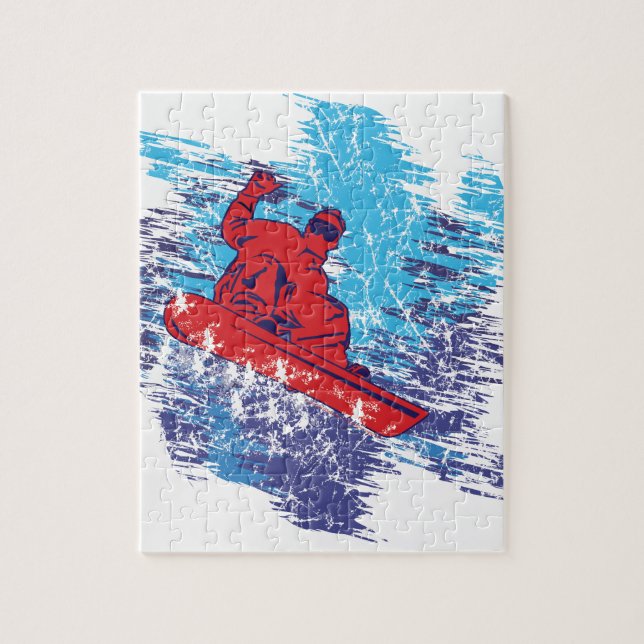 Puzzle Snowboardeur cool (Vertical)