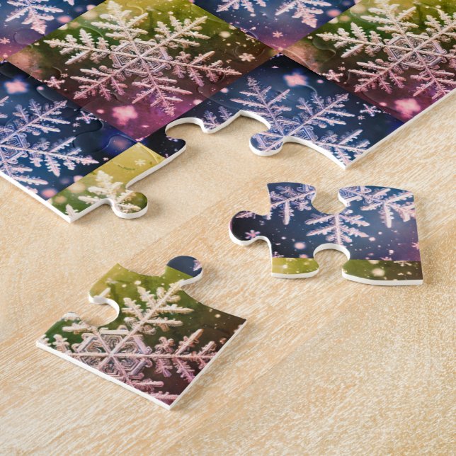 Puzzle Snowflakes Winter Night / 1974 / Sangria Basic (Côté)