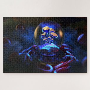 Puzzle Snowglobe (fluorescence)