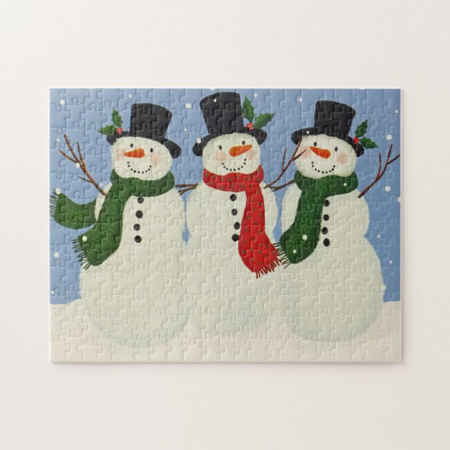 Puzzle Snowman (Horizontal)