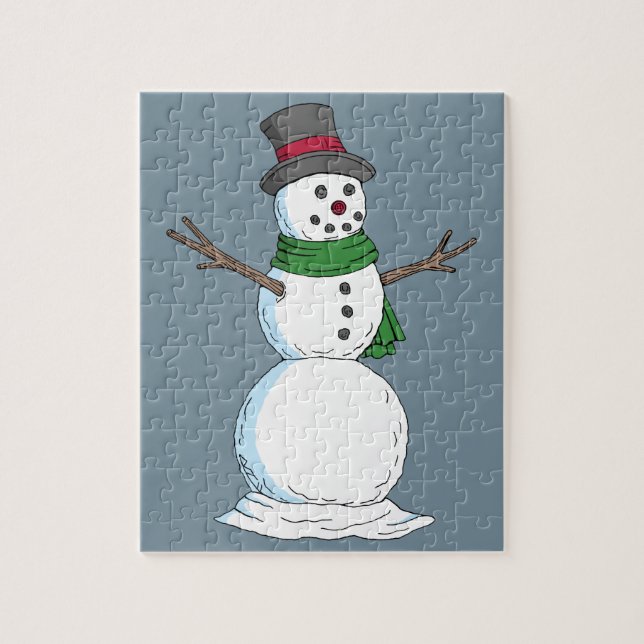 Puzzle Snowman (Vertical)