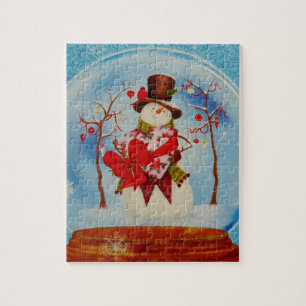 Puzzle Snowman dans le monde des neiges
