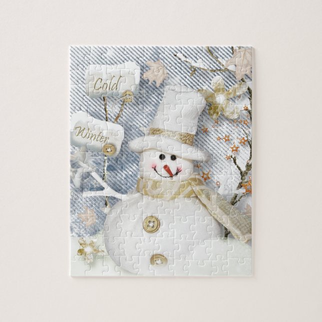Puzzle Snowman hiver froid (Vertical)