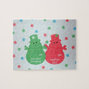Puzzle Snowmen : Notre premier Noël Ensemble 2011