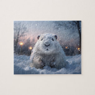 Puzzle Snowy Beaver