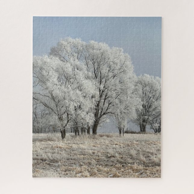 Puzzle Snowy Iowa Moprning (Vertical)