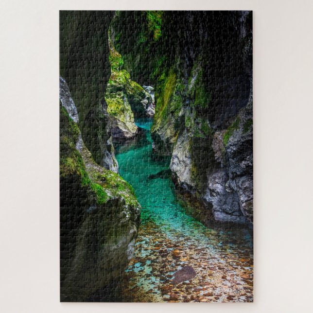 Puzzle Soca gorge in Slovenia (Vertical)