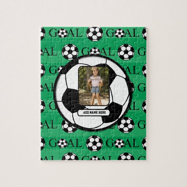 Puzzle Soccer photo personnalisé (Vertical)