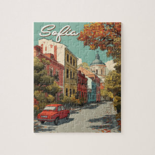 Puzzle Sofia vintage   Voyages de la capitale bulgare