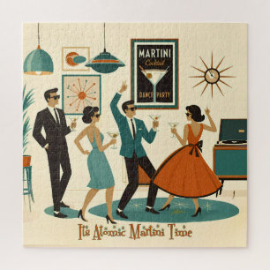 Puzzle Soirée Cocktail Mid Century It's Atomic Martini Ti